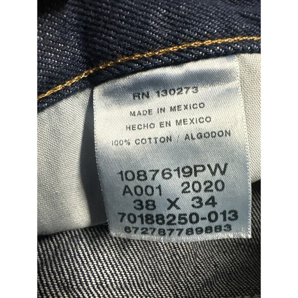 Rustler Wrangler Jeans Mens 38x34 Regular Fit Straight Leg Heavyweight Denim New - Picture 5 of 6